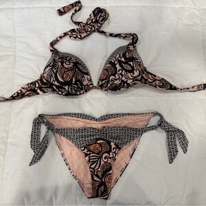 Pink and Black Victoria’s Secret Swimsuit